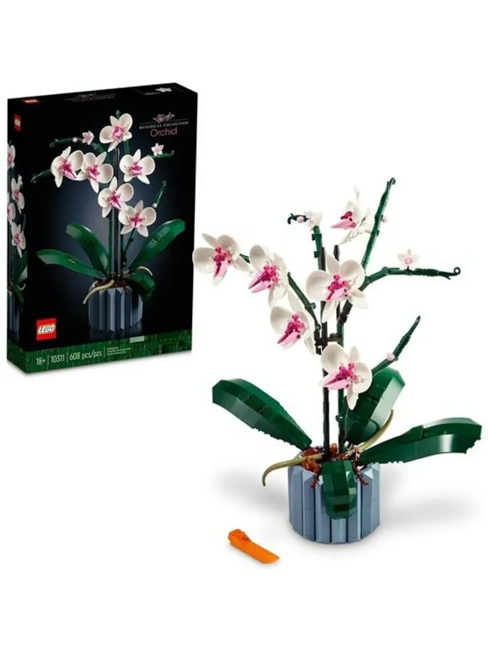 LEGO Botanicals Orchid Set Artificial Indoor Flowers Home Decor Adult Gift 10311
